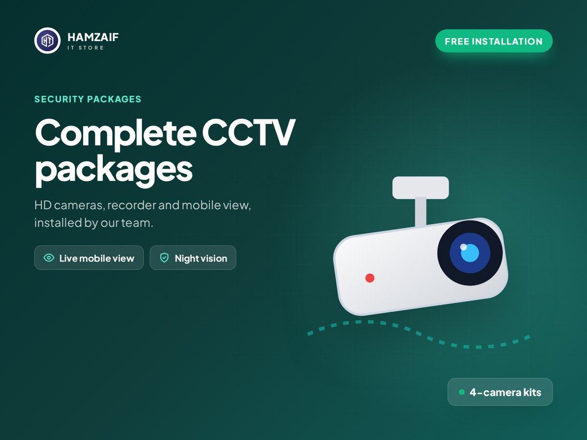 CCTV packages at HamZaif IT Store