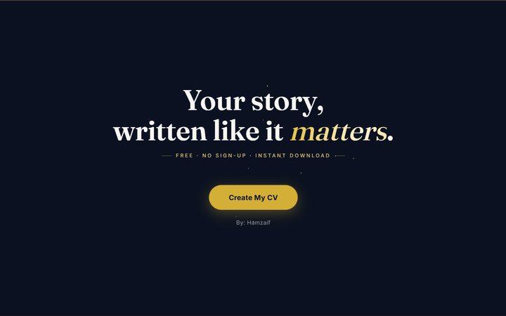 CV Forge by HamZaif Technologies