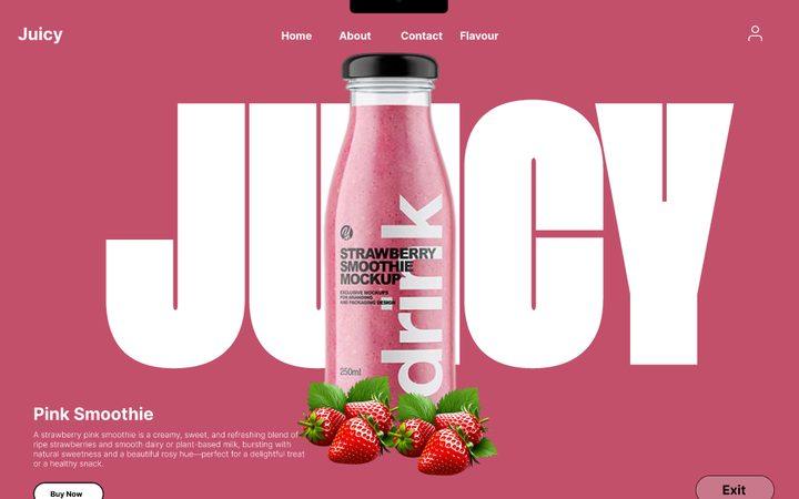 Juicy Landing page by HamZaif Technologies