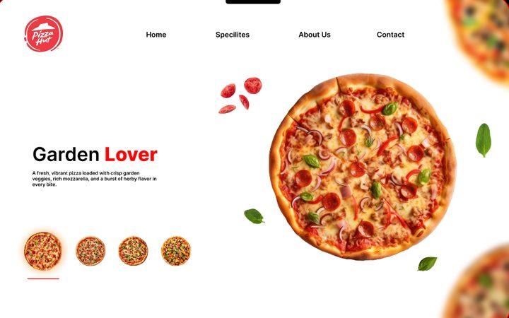 Pizza Landing page by HamZaif Technologies