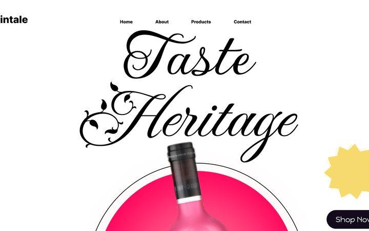 Vintale Landing page by HamZaif Technologies